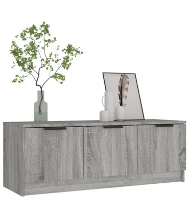 TV Cabinet Grey Sonoma 102x35x36.5 cm Engineered Wood