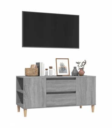 TV Cabinet Grey Sonoma 102x44.5x50 cm Engineered Wood
