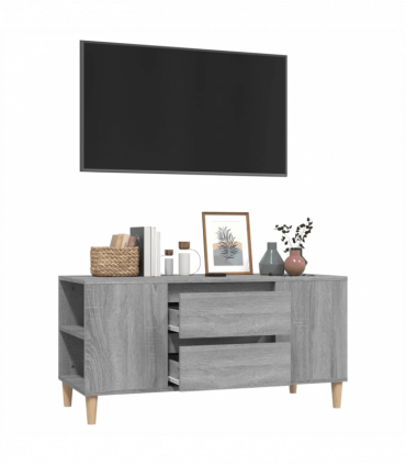 TV Cabinet Grey Sonoma 102x44.5x50 cm Engineered Wood