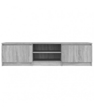 TV Cabinet Grey Sonoma 140x40x35.5 cm Engineered Wood