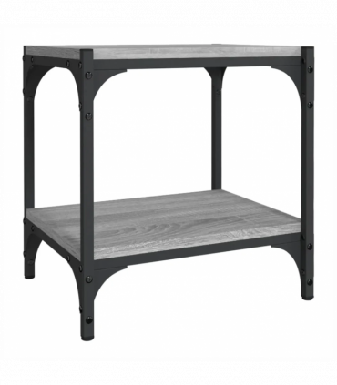 TV Cabinet Grey Sonoma 40x33x41 cm Engineered Wood and Steel