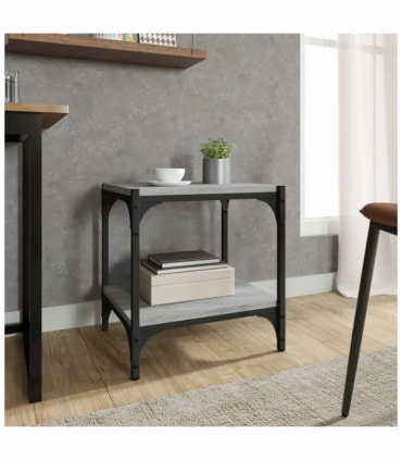 TV Cabinet Grey Sonoma 40x33x41 cm Engineered Wood and Steel