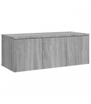 TV Cabinet Grey Sonoma 80x34x30 cm Engineered Wood