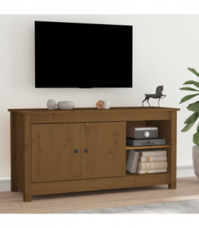 TV Cabinet Honey Brown 103x36.5x52 cm Solid Wood Pine