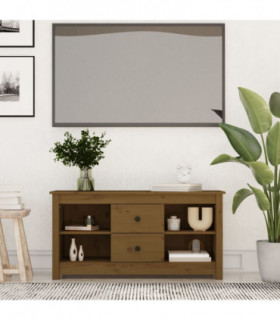 TV Cabinet Honey Brown 103x36.5x52 cm Solid Wood Pine