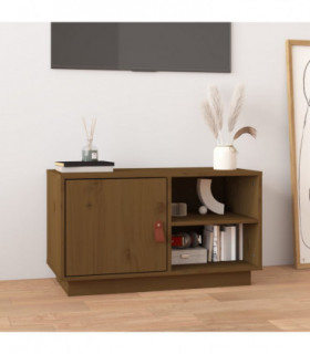 TV Cabinet Honey Brown 70x34x40 cm Solid Wood Pine