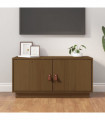 TV Cabinet Honey Brown 80x34x40 cm Solid Wood Pine