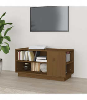TV Cabinet Honey Brown 80x35x40.5 cm Solid Wood Pine