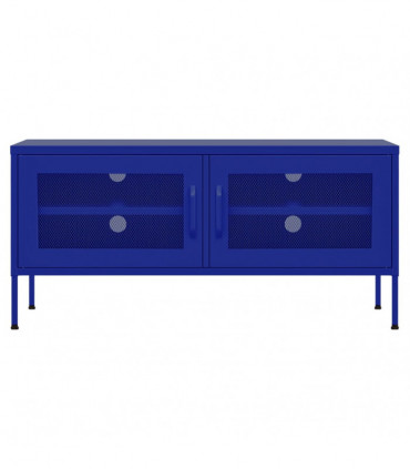 TV Cabinet Navy Blue 105x35x50 cm Steel