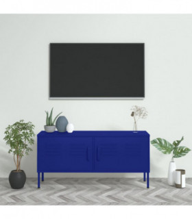 TV Cabinet Navy Blue 105x35x50 cm Steel