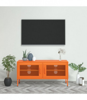 TV Cabinet Orange 105x35x50 cm Steel