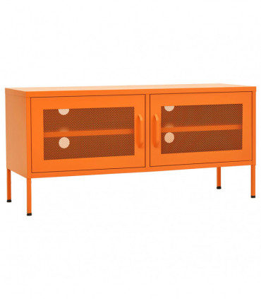 TV Cabinet Orange 105x35x50 cm Steel
