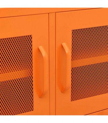 TV Cabinet Orange 105x35x50 cm Steel