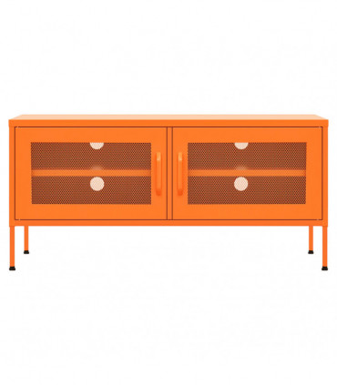 TV Cabinet Orange 105x35x50 cm Steel