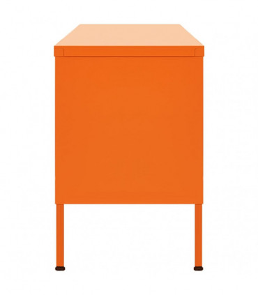 TV Cabinet Orange 105x35x50 cm Steel