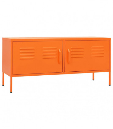 TV Cabinet Orange 105x35x50 cm Steel