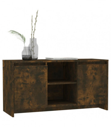 TV Cabinet Smoked Oak 102x37.5x52.5 cm Engineered Wood