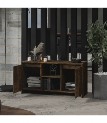 TV Cabinet Smoked Oak 102x37.5x52.5 cm Engineered Wood