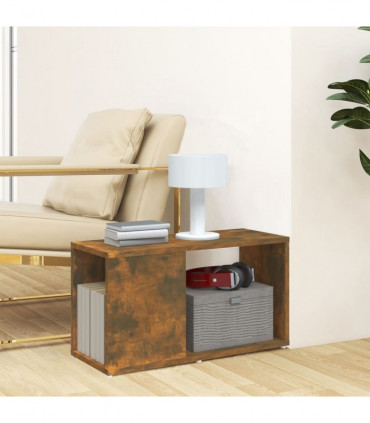 TV Cabinet Smoked Oak 60x24x32cm Engineered Wood