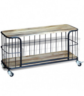 TV Cabinet Solid Mango Wood 100x40x45 cm