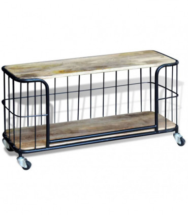 TV Cabinet Solid Mango Wood 100x40x45 cm