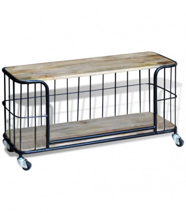 TV Cabinet Solid Mango Wood 100x40x45 cm