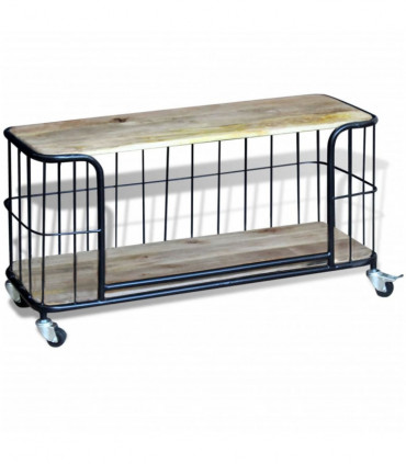 TV Cabinet Solid Mango Wood 100x40x45 cm