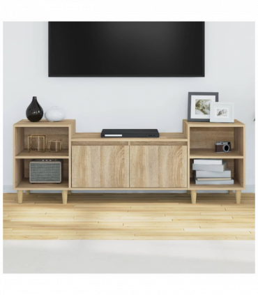 TV Cabinet Sonoma Oak 160x35x55 cm Engineered Wood