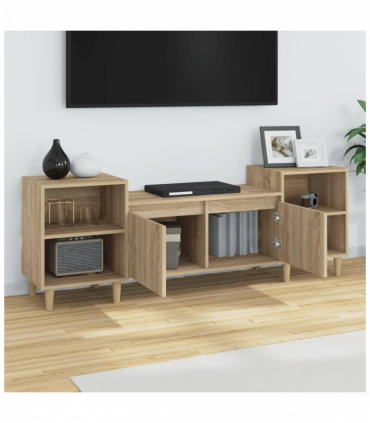 TV Cabinet Sonoma Oak 160x35x55 cm Engineered Wood