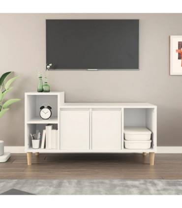 TV Cabinet White 100x35x55 cm Engineered Wood
