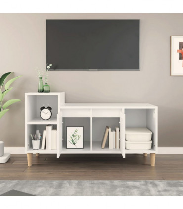 TV Cabinet White 100x35x55 cm Engineered Wood