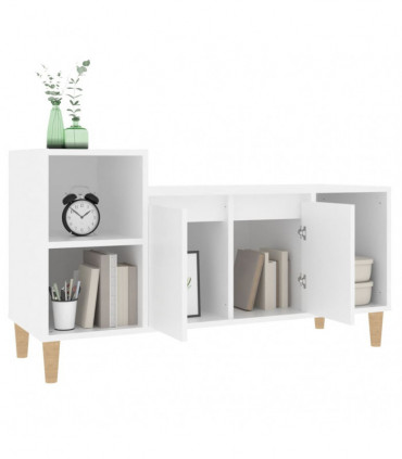 TV Cabinet White 100x35x55 cm Engineered Wood