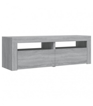TV Cabinet with LED Lights Grey Sonoma 120x35x40 cm