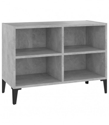 TV Cabinet with Metal Legs Concrete Grey 69.5x30x50 cm