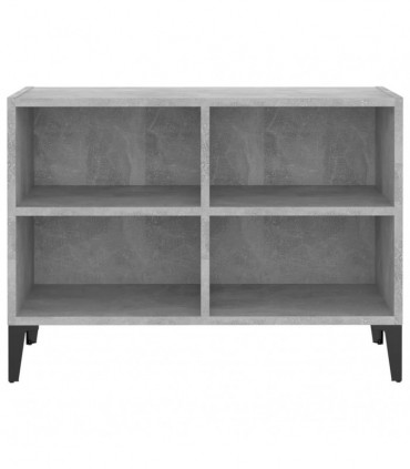 TV Cabinet with Metal Legs Concrete Grey 69.5x30x50 cm