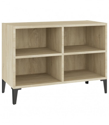 TV Cabinet with Metal Legs Sonoma Oak 69.5x30x50 cm