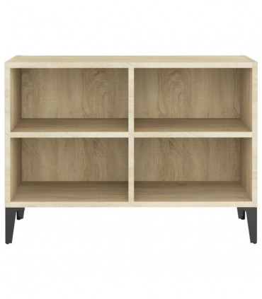 TV Cabinet with Metal Legs Sonoma Oak 69.5x30x50 cm