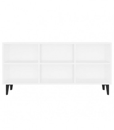 TV Cabinet with Metal Legs White 103.5x30x50 cm