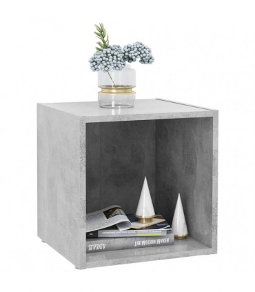 TV Cabinets 2 pcs Concrete Grey 37x35x37 cm Engineered Wood