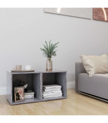 TV Cabinets 2 pcs Concrete Grey 37x35x37 cm Engineered Wood