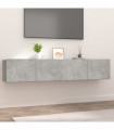 TV Cabinets 2 pcs Concrete Grey 80x30x30 cm Engineered Wood