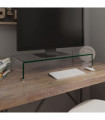 TV Stand/Monitor Riser Glass Clear 70x30x13 cm