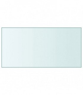 Table Top Transparent 50x100 cm Tempered Glass