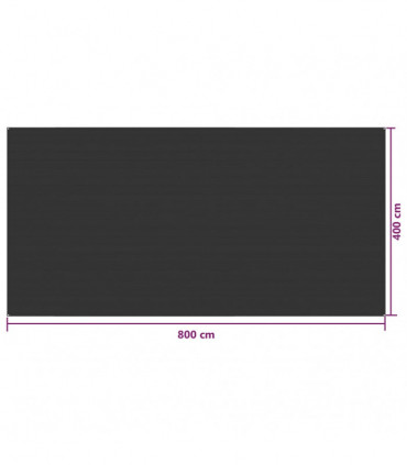Tent Carpet 400x800 cm Anthracite HDPE