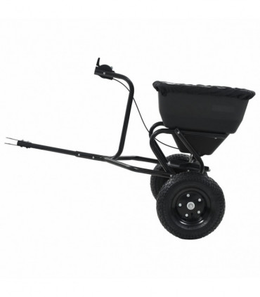 Tow Behind Salt Spreader PVC and Steel 125x74x79 cm 45 L