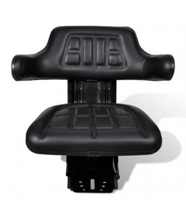 Tractor Seat with Suspension Black