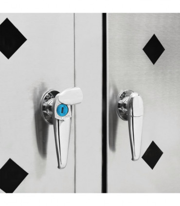 Triple Wheelie Bin Shed 240 L Stainless Steel