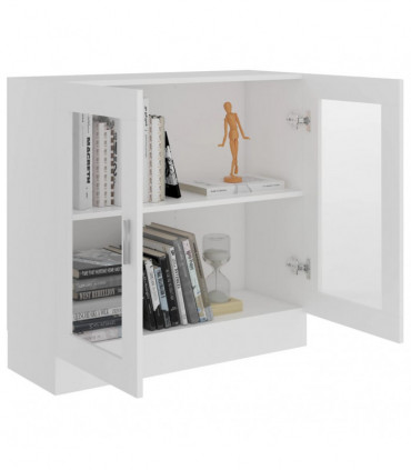 Vitrine Cabinet White 82.5x30.5x80 cm Engineered Wood