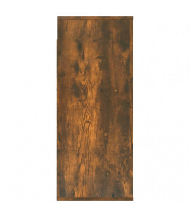 Wall Cabinet Smoked Oak 80x33x80 cm Engineered Wood