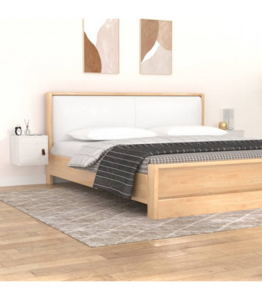 Wall Cabinets 2 pcs White 31.5x30x30 cm Solid Wood Pine